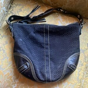 Vintage black coach bag